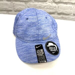 Nike Toddler Girl Featherlite Dri-Fit Swoosh Ponytail Holder Stretch Cap Hat NEW